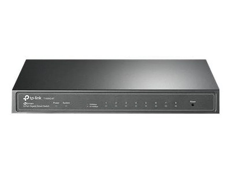 TP-Link JetSizetream T1500G-8T - Sizewitch - managed - 8 x 10/100/1000 (1 PoE+) - desktop - PoE+