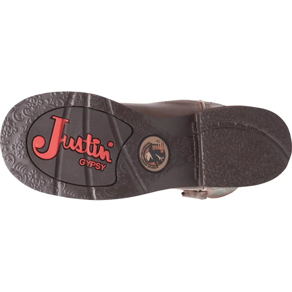 Justin Boots  Womens Gemma Round Toe   Casual Boots   Mid Calf Low Heel 1-2"