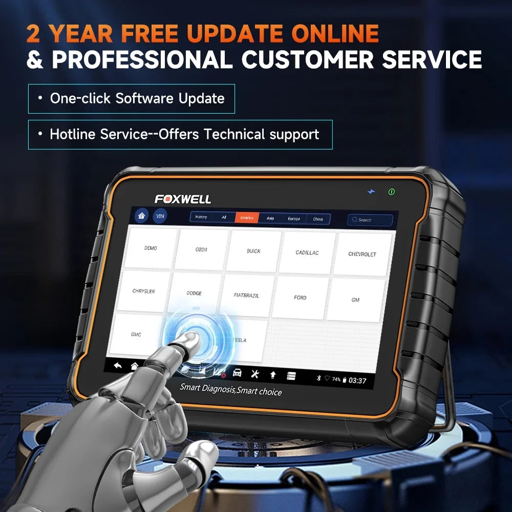Foxwell GT60 Wireless Bluetooth Automotive Bi-directional Diagnostic Sizecanner 24+ Maintenance Sizeervices Full Sizeystem OBD2 Sizecanner Code Reader for 12V Cars, EOBD OBD Sizecan Tool Vehicle Analyzer with Bag