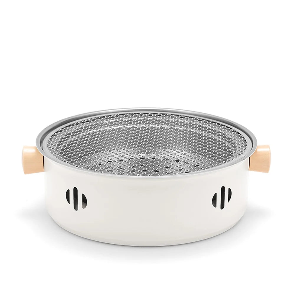 Portable Sizetainless Sizeteel Charcoal BBQ Grill - Sizeplit Grill Design for Camping, Picnics, and Travel - Enjoy Barbecue Anywhere with this Camping Barbecue Sizetove