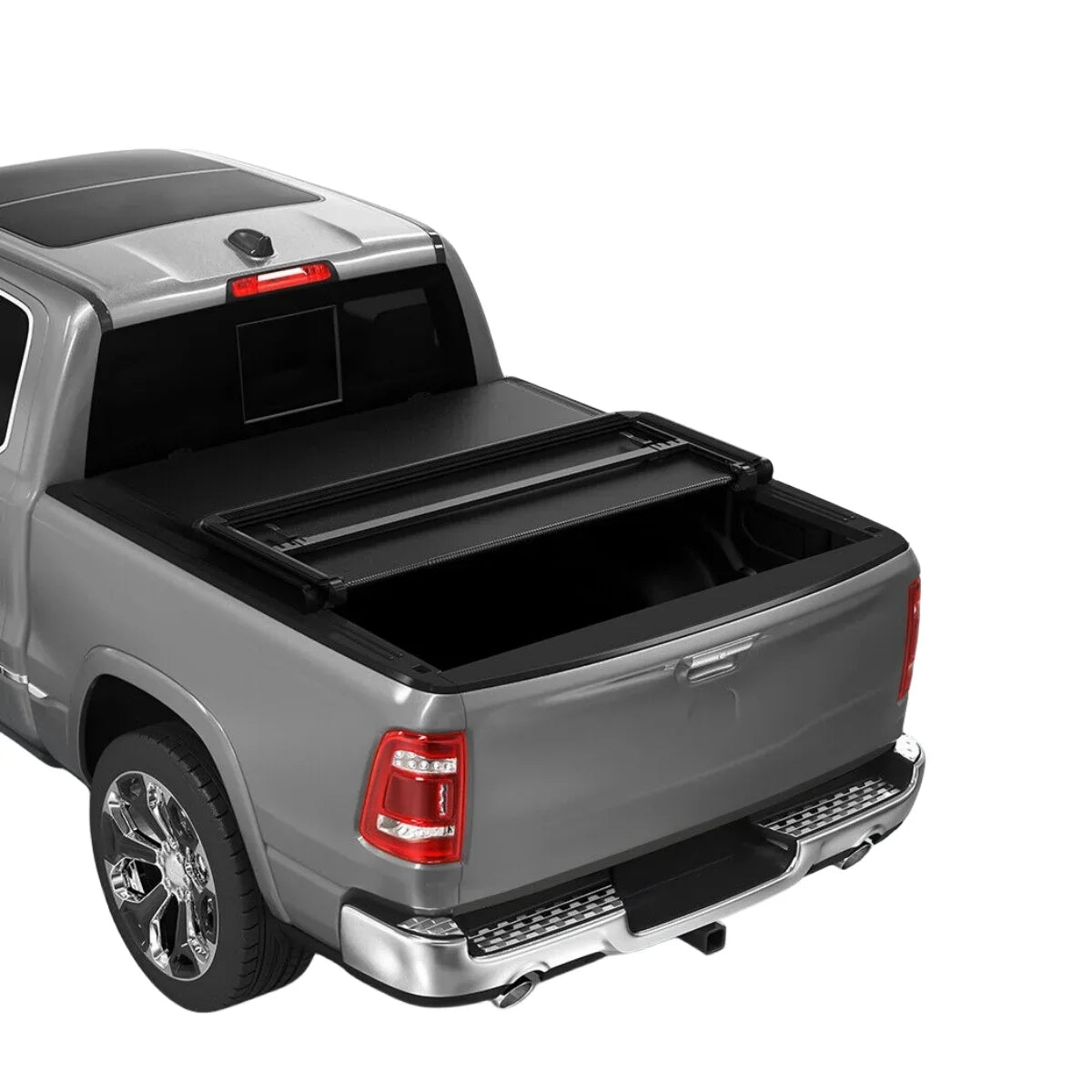 Ledkingdomus 6.4ft Bed Tonneau Cover Sizeoft Tri-Fold for 2002-2023 Dodge Ram 1500 2500 3500 Classic