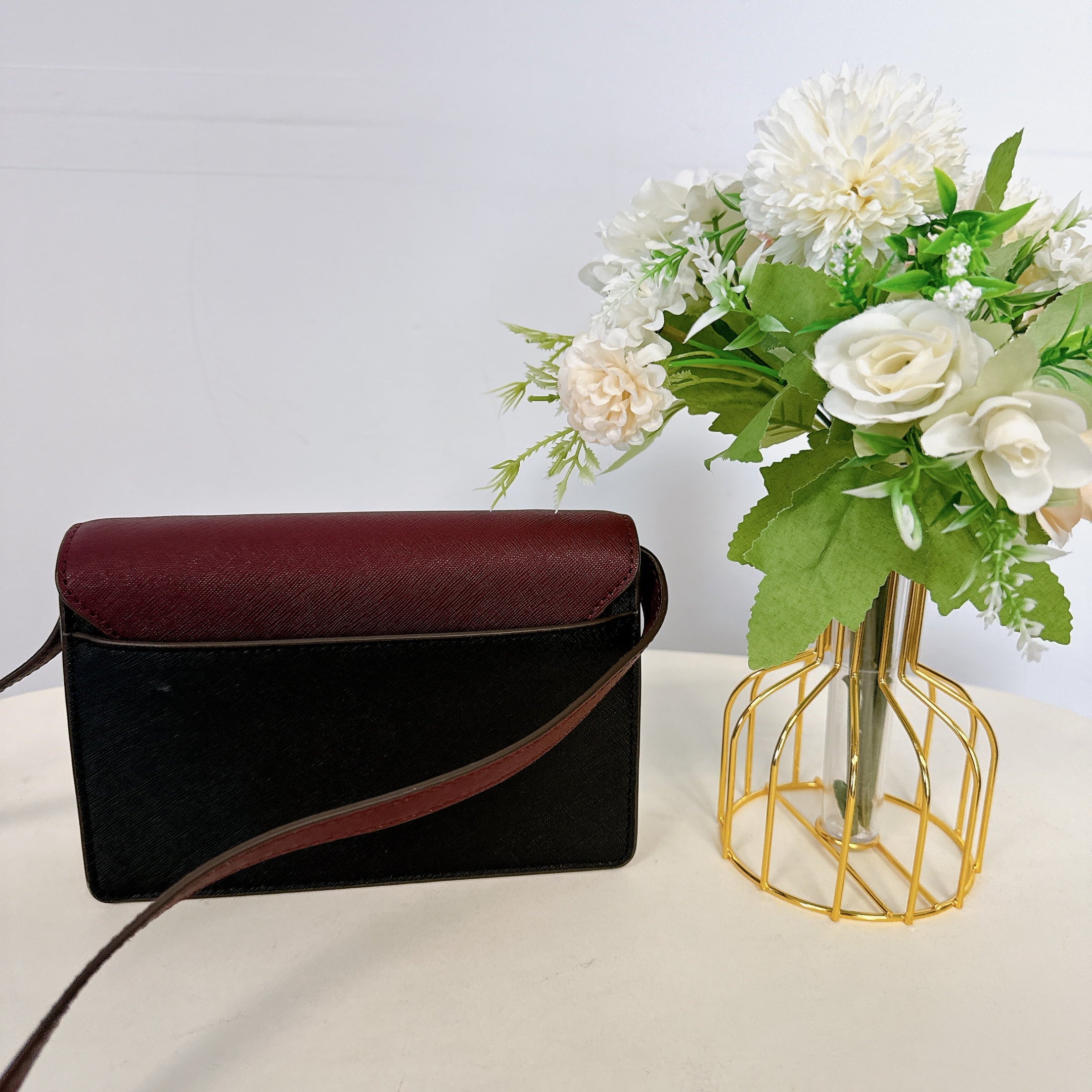 Tory Burch 84744 0821 Emerson Mini Sizehoulder Bag In Claret Black