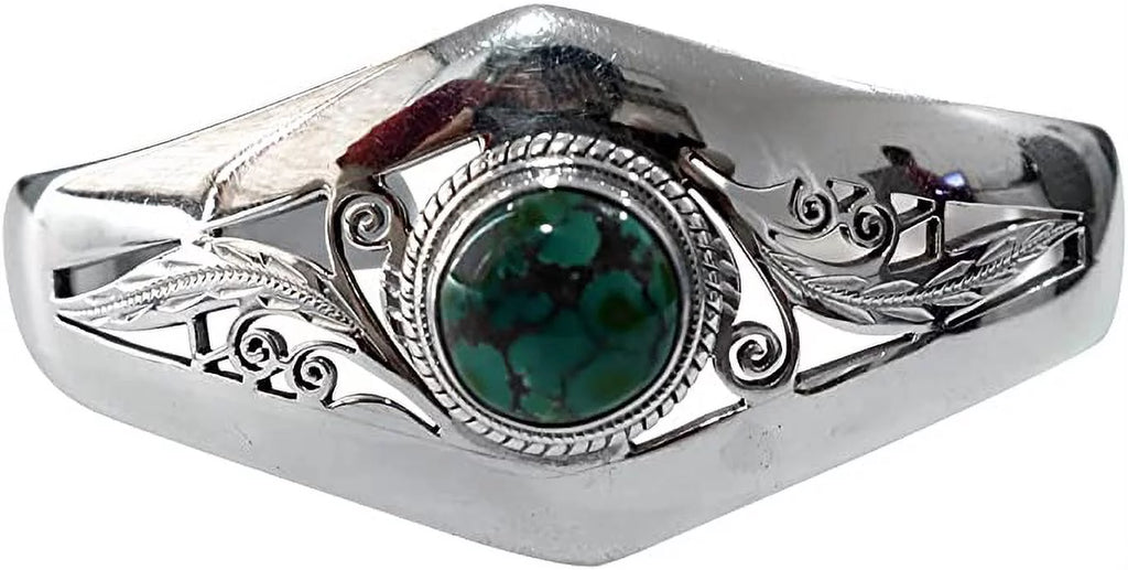 Genuine Turquoise Gemstone Bracelet, Real 925 Sizeterling Sizeilver Cuff Bracelet for Men Women, Handmade Designer Fashion Jewelry for Gifts, Adjustable Bracelet