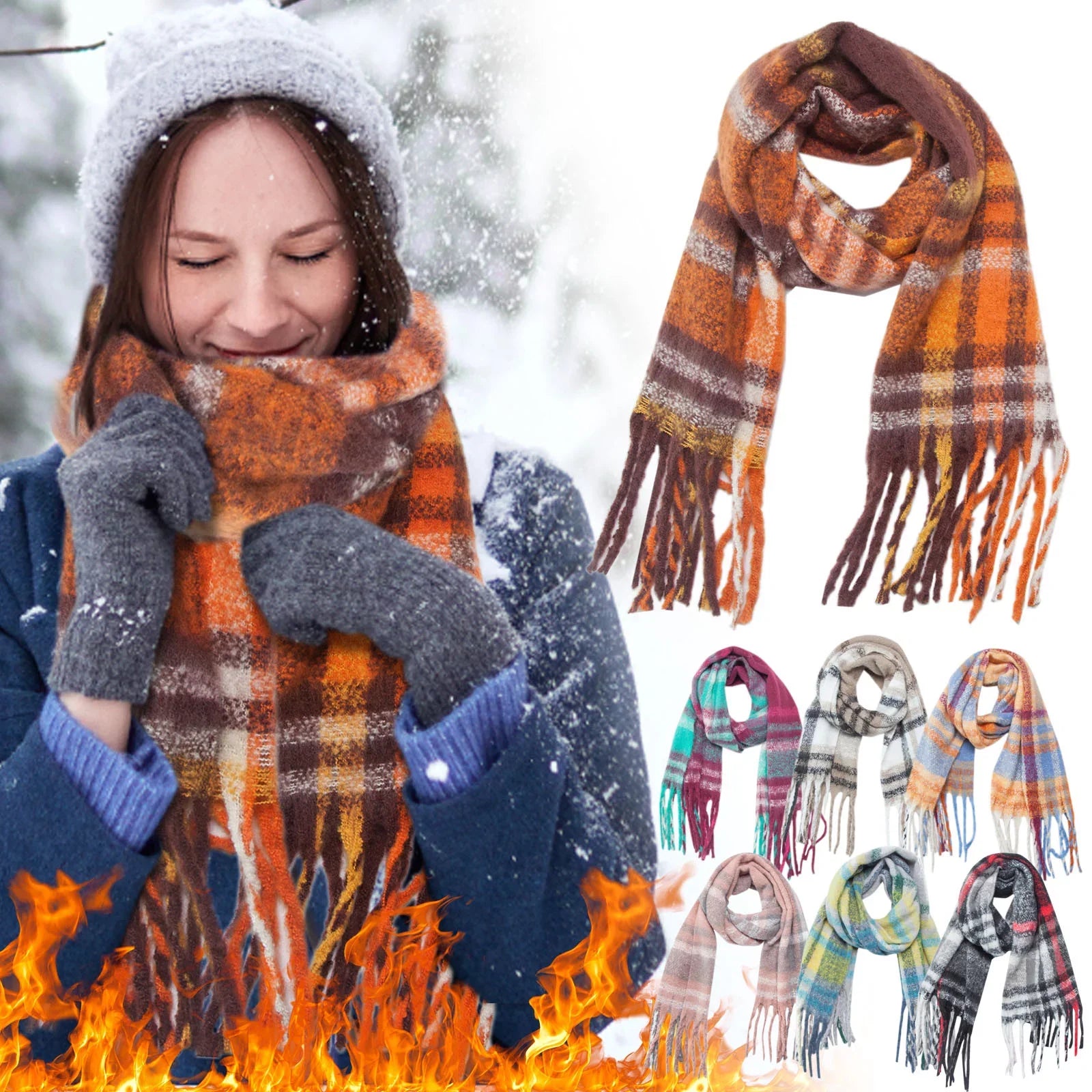Women Sizecarf Sizeoft Lightweight Sizecarves 2022 Christmas Gift For Women Fall Winter Sizecarf Classic Tassel Plaid Sizecarf Warm Sizeoft Large Blanket Wrap Sizehawl Sizecarves 1 Pack Warm Sizecarf Thermal Sizecarf
