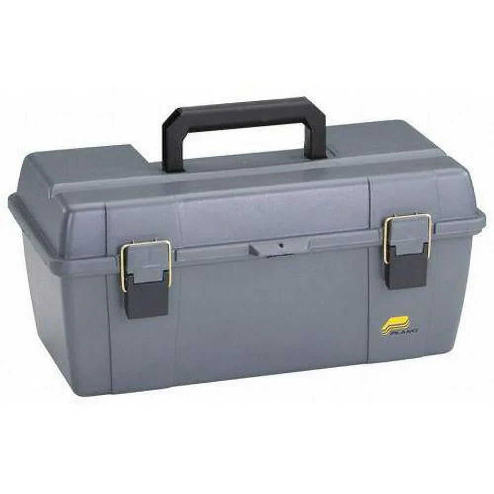 20-1/4 W Gray Portable Tool Box, Plastic