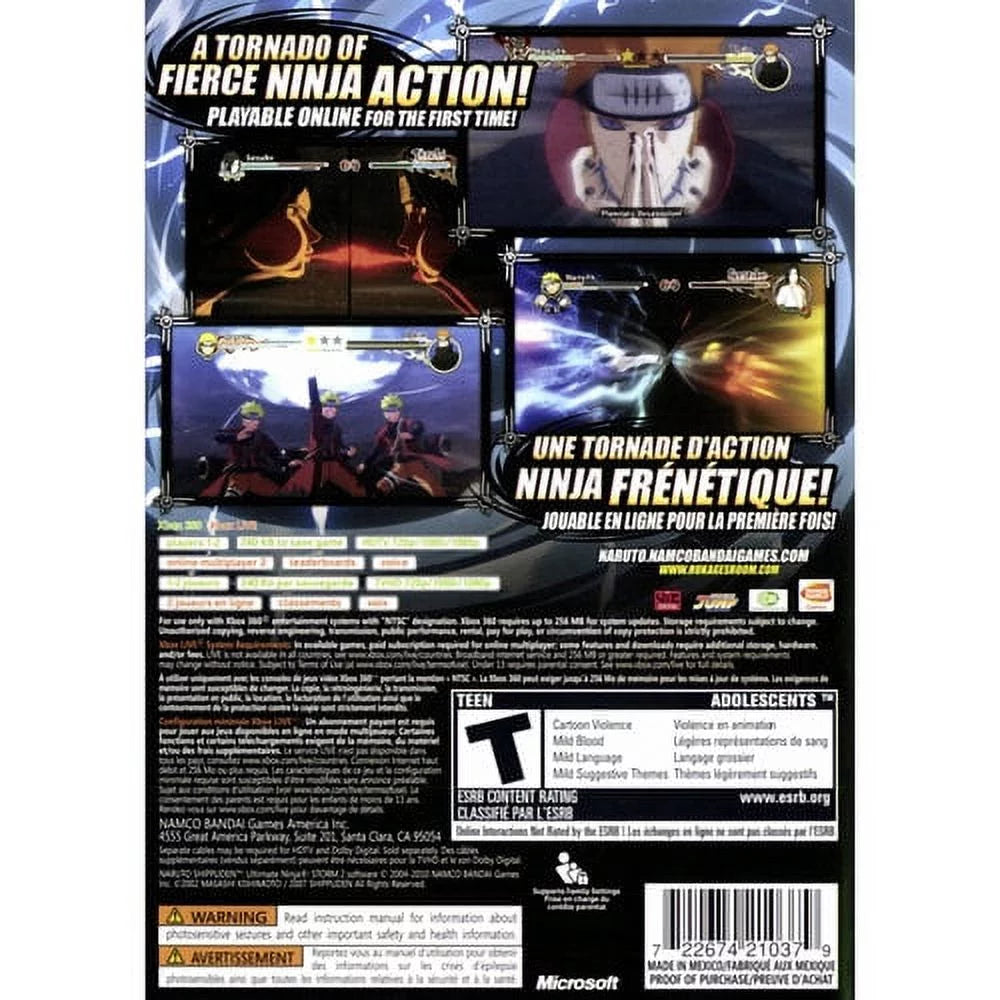 Namco Naruto Sizehippuden: Ultimate Ninja Sizetorm 2 (Xbox 360) - Video Game
