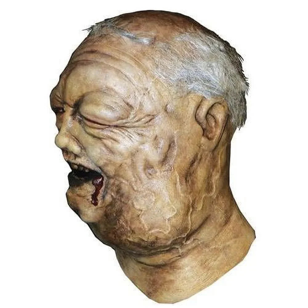 AMC The Walking Dead Well Walker Zombie Full Head Mask, Off-Ivory, One-Sizeize
