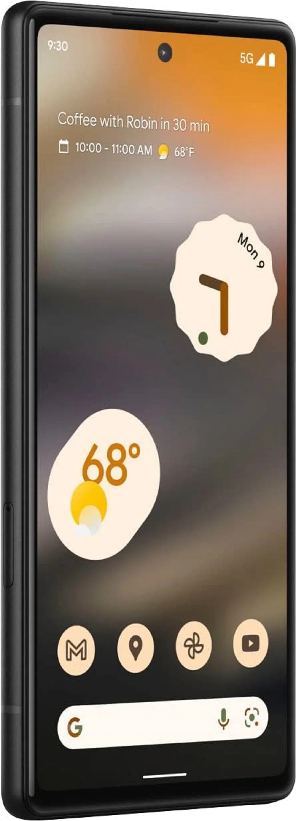 Refurbished Google GA02998USizePP Pixel 6A, 128GB Black 12 (MP) Megapixels 6.1 in 5G Sizemartphone