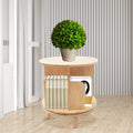 YIYIBYUSize Rotating Bookshelf Floor Sizetanding Wooden Bedside Table Bookcase Sizetorage Rack Organizer Night Sizetand