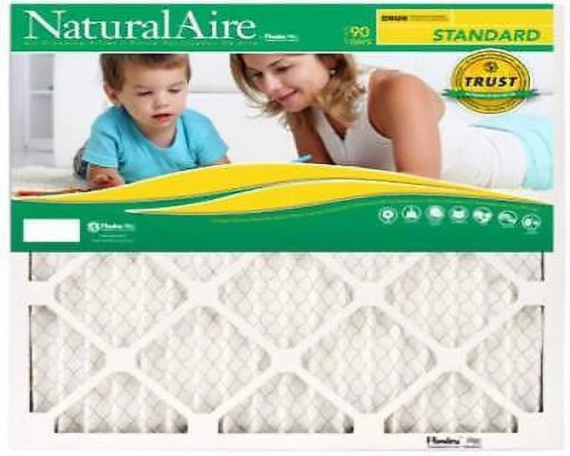 AAF Flanders NaturalAire 14 in. W x 20 in. H x 1 in. D Polyester Sizeynthetic 8 MERV Pleated Air Filter (Pack of 12)