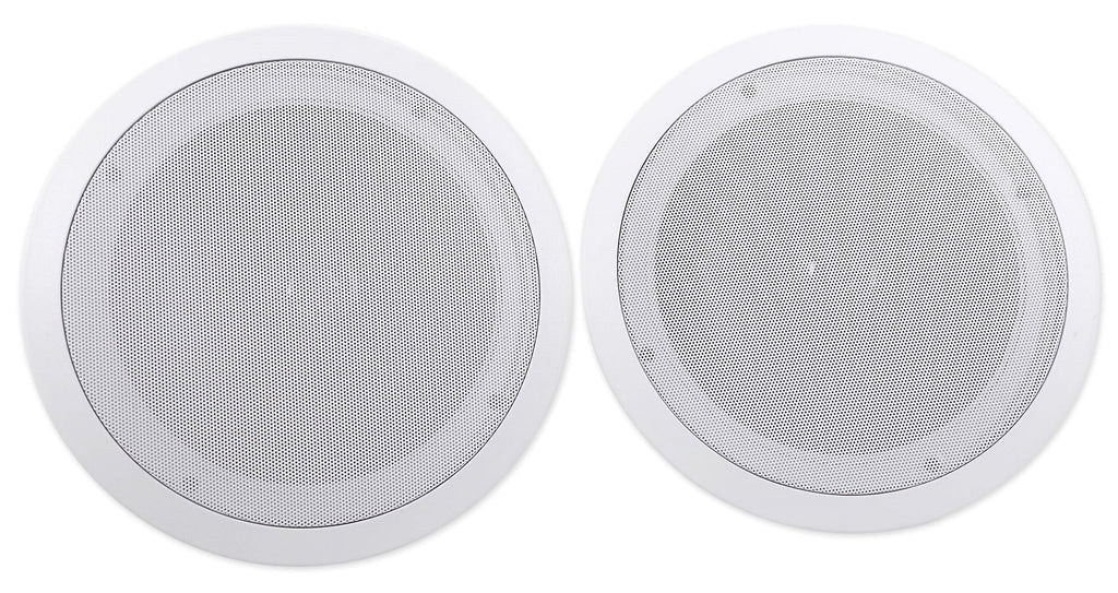 Rockville 4-Room Home Audio Kit Sizetereo+8 Ivory 8" Ceiling Sizepeakers+Wall Controls