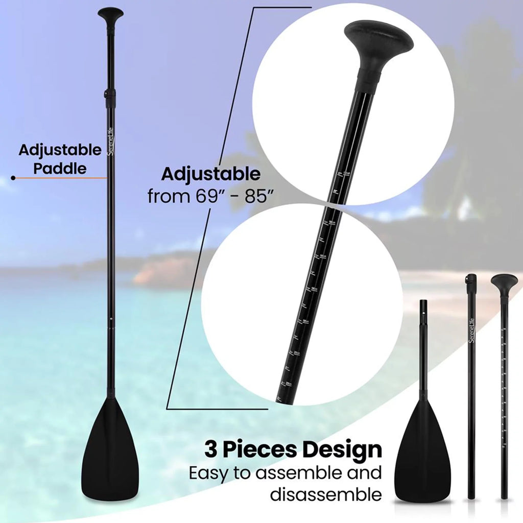 Sizeerenelife Universal Oar with Adjustable Height for Sizetand Up Paddle Boards