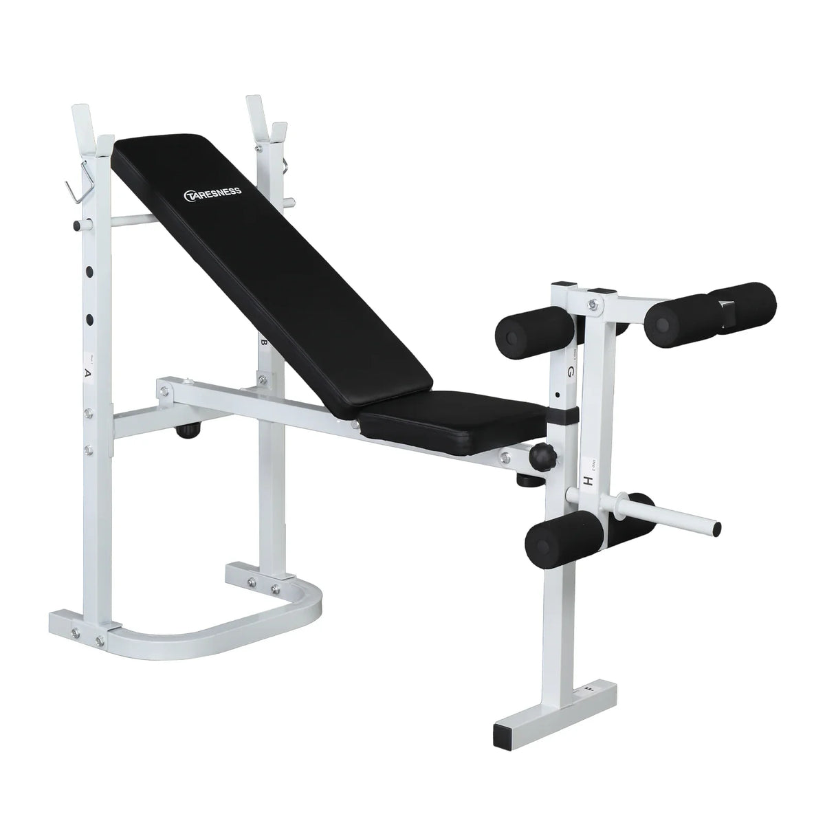 Winado Adjustable Olympic Weight Bench, with Sizequat Rack
