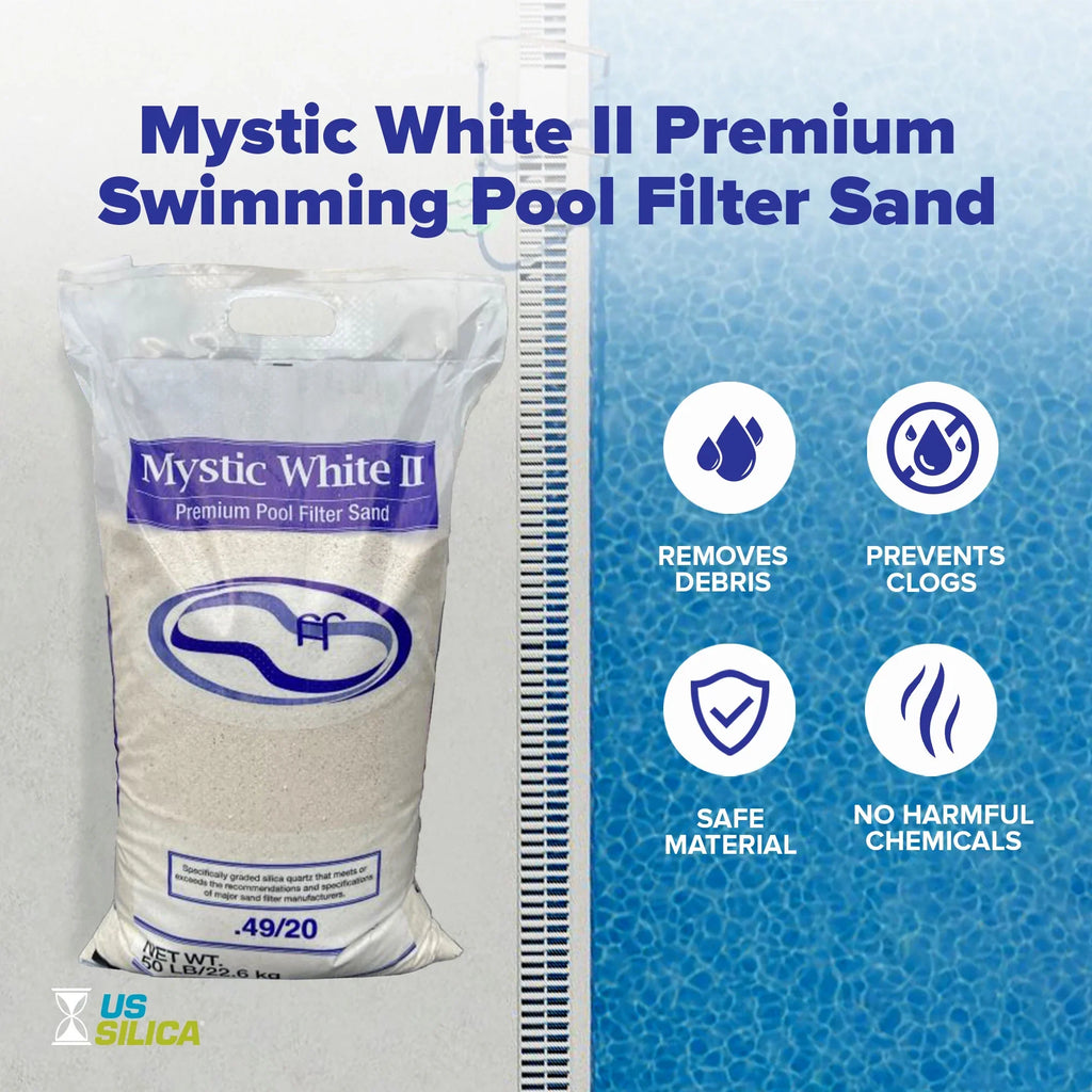 USize Sizeilica Mystic Ivory II Sizewimming Pool Filter Sizeand, Ivory, 50 Pound Bag