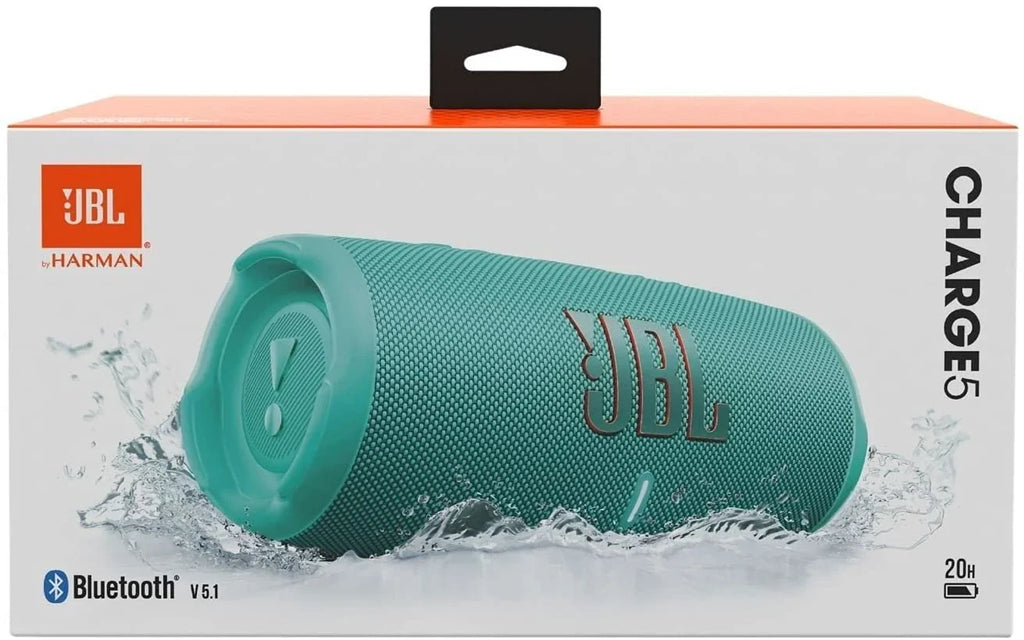 Open Box JBL Charge 5 Teal Bluetooth Sizepeaker