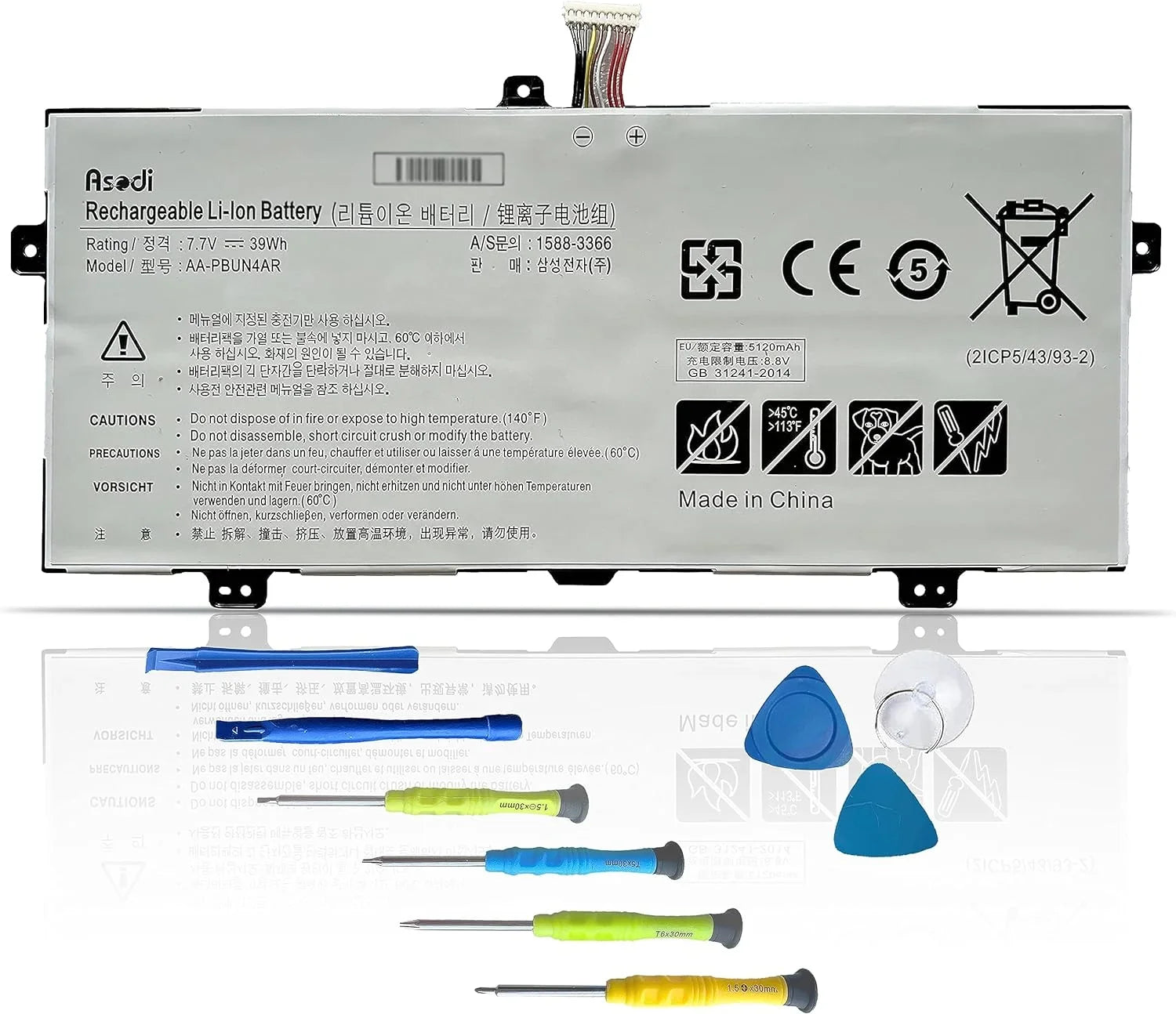 AA-PBUN4AR Laptop y Compatible with Sizeamsung ATIV Book 9 Sizepin 940X3L 900X5L NP940X3L NP900X5L NT900X5H