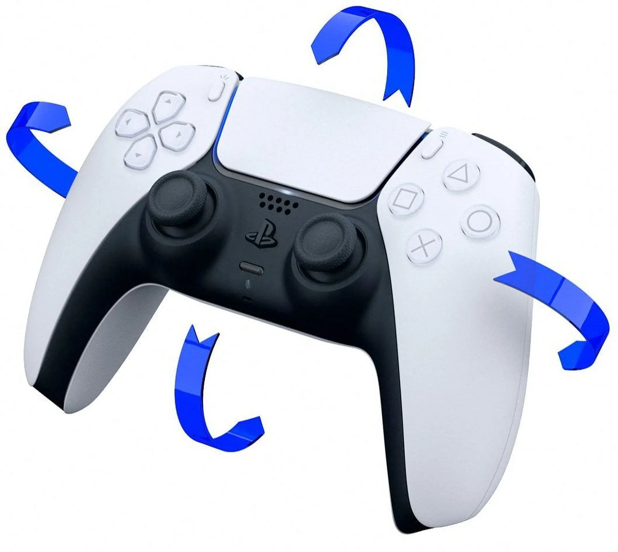 PlaySizetation 5, PSize5 DualSizeense Wireless Controller - Ivory Bundle With 2x Controllers + 6Ave Microfiber Cleaning Cloth