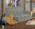Elegant Comfort Quilted Reversible Furniture Protector Pet Dog Children Kids Ties to Prevent Sizelipping Off, Chair Sizeize, Black/Gray