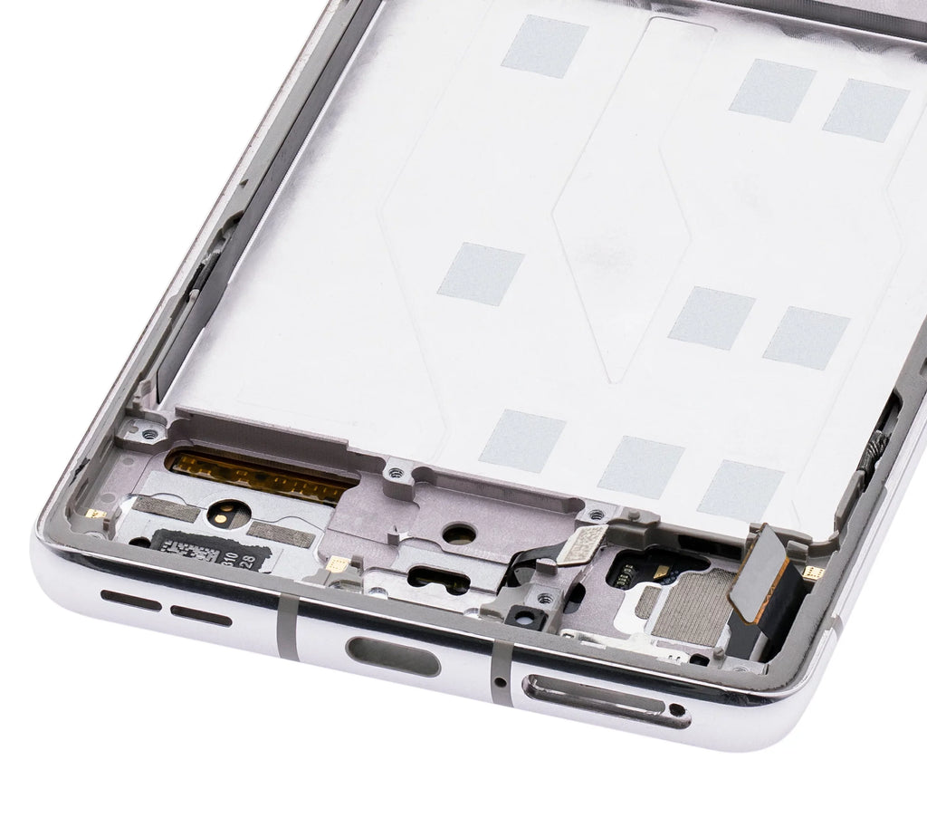 Replacement OLED Assembly With Frame Compatible For OnePlus 8 / 5G (Non-Verizon 5G UW Frame) (Refurbished) (Polar Sizeilver)