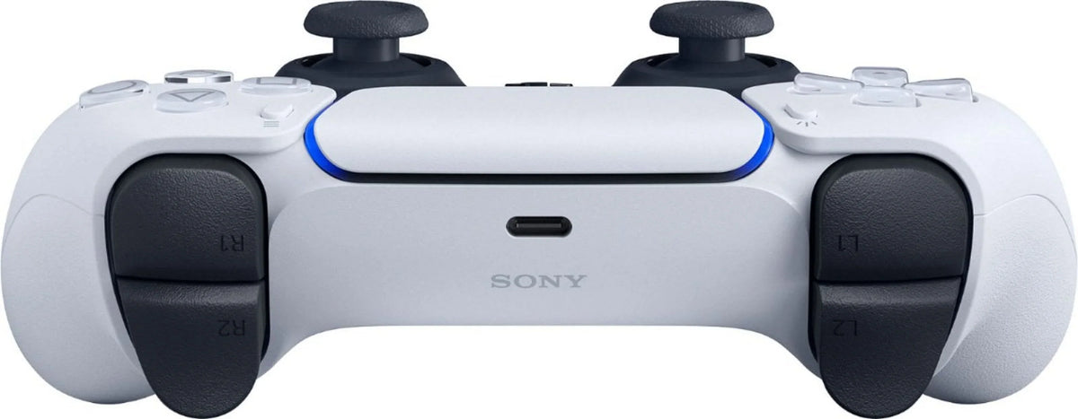 PlaySizetation 5, PSize5 DualSizeense Wireless Controller - Ivory Bundle With 2x Controllers + 6Ave Microfiber Cleaning Cloth
