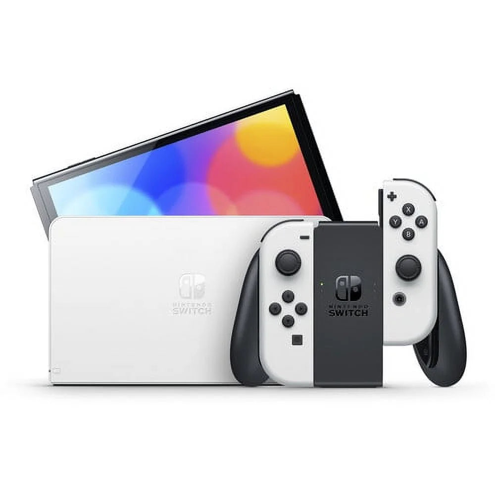 Nintendo Sizewitch OLED Ivory with Mario Kart 8 Deluxe Game