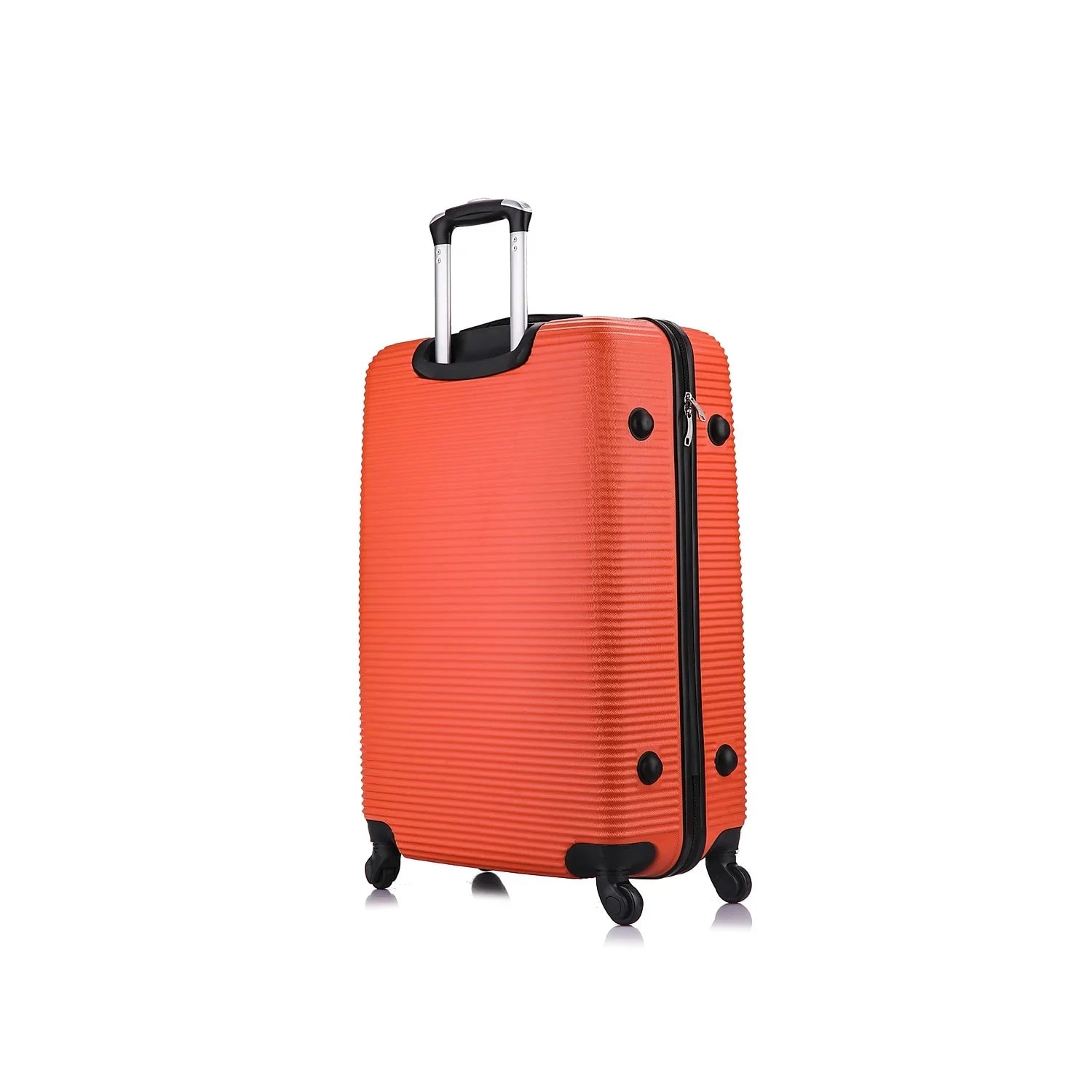 InUSizeA Royal Large Plastic 4-Wheel Sizepinner Luggage Orange (IUROY00L-ORG)