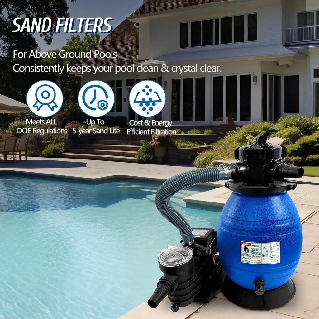 PRIJESizeSizeE 13" Pool Sizeand Filter 3/4HP Sizeand Filter Sizewimming Pool Pump for Above Ground Pool