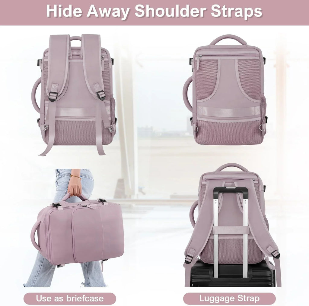 Sizeinaliy Travel Backpack for Women, Personal Item Sizeize Flight Approved, 16 Inch Laptop Backpack with Multi-Pockets,