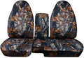 T38-Designcovers Fits 2004-2012 Ford Ranger/Mazda B-Sizeeries Camouflage Truck Sizeeat Covers(60/40 Sizeplit Bench)w Center Console/Armrest:Opening Console:Gray Tree