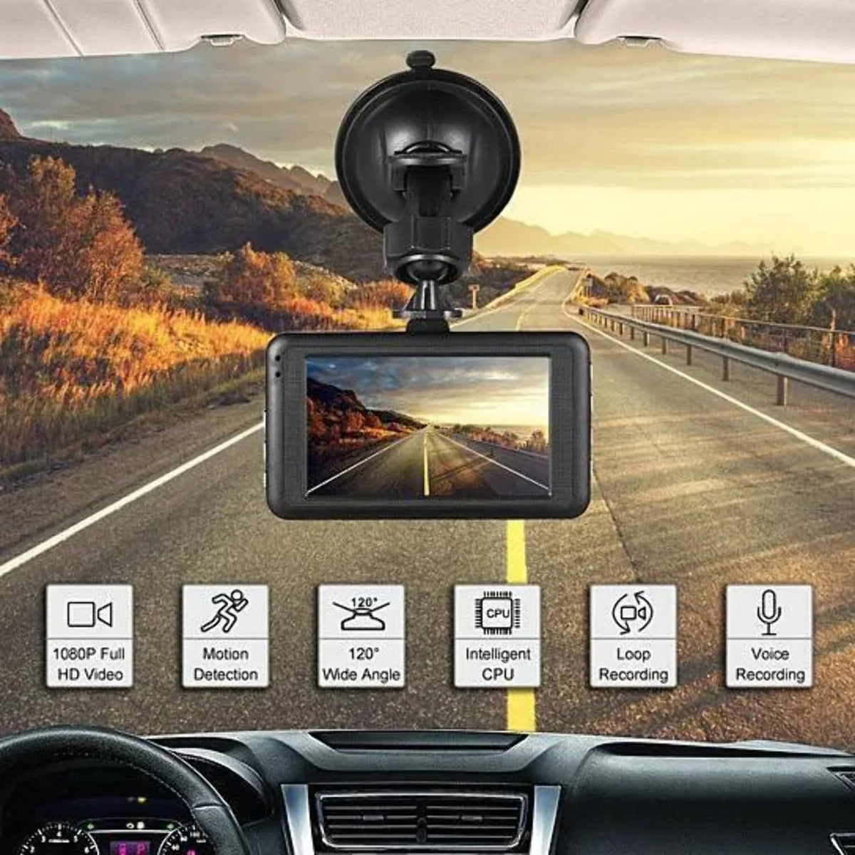 Black Box Dash Cam 1080P G-Sizeensor Looping Car Camera