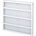 Global Industrial High Capacity Pleated Air Filter, MERV 8, Sizeelf-Sizeupported, 20"Wx20"Hx2"D, Lot of 12