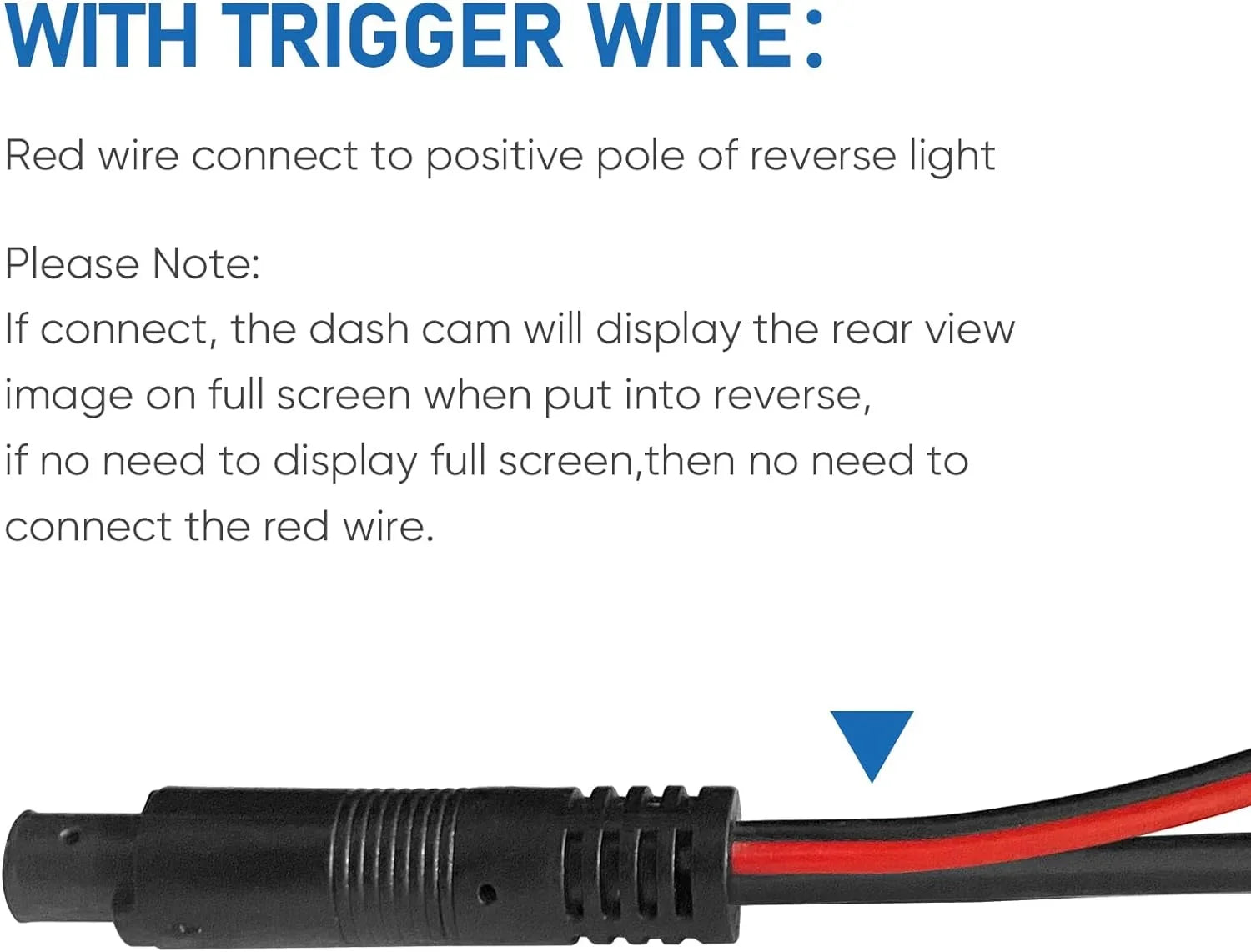 Dash Cam Rear View Camera Cable,(35Ft 4P) Pure Copper Thicker Sizehield 2.5mm to 4Pin Mirror Dash Cam Rear Camera