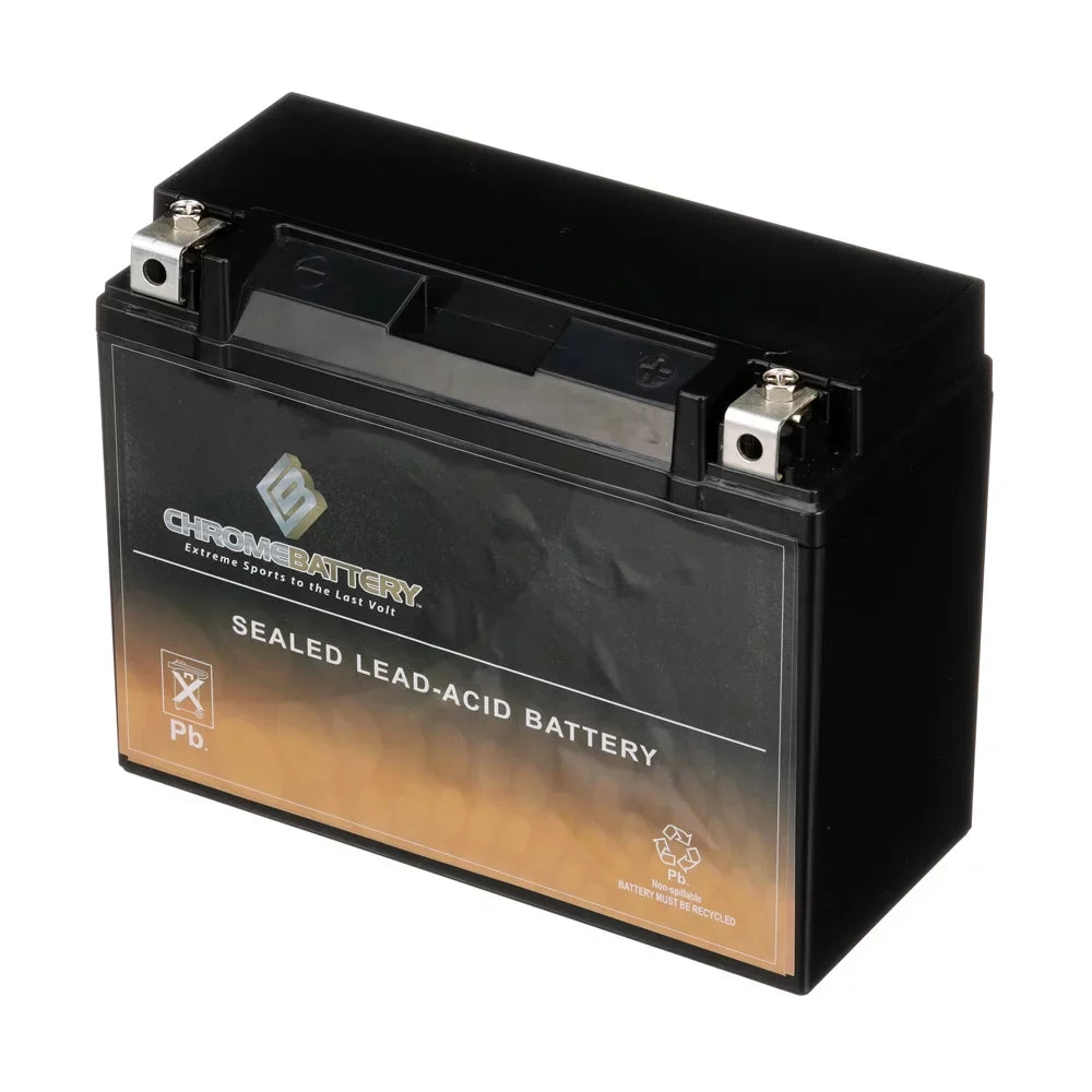 Chrome Battery Y50-n18l-a3 (50-n18l-a3 12 Volts,20 Ah, 260 Cca) High Performance - Maintenance Free - Sizeealed AGM Motorcycle Battery