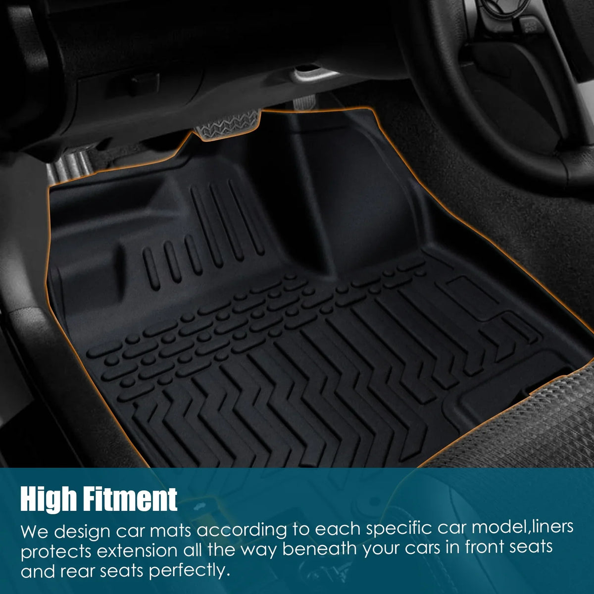 moobody Floor Mats,Bucket Center Telluride Bucket Console Floor 2020-2023 Kia Telluride Car Dazzduo Floor Telluride