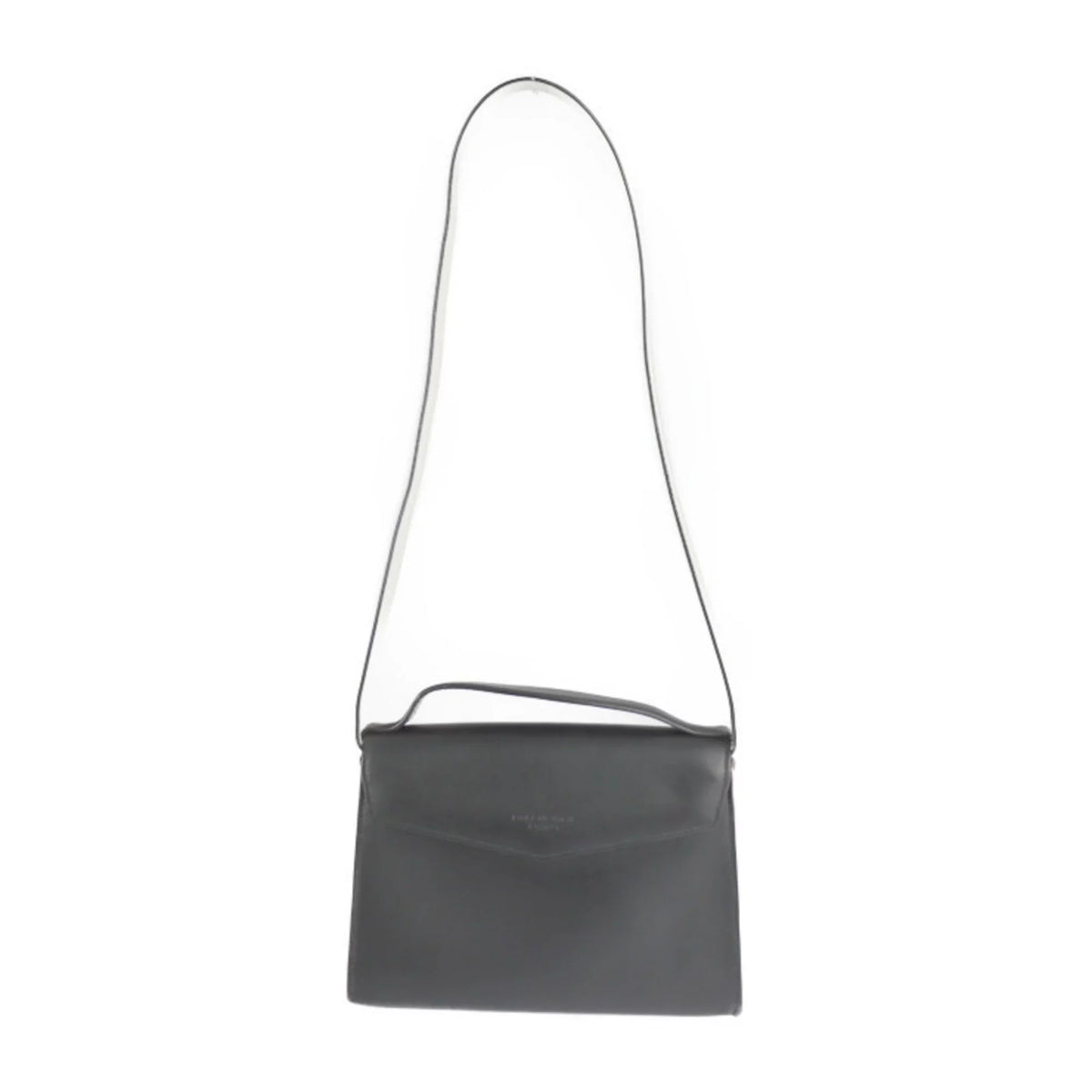 Pre-Owned BALENCIAGA Balenciaga mini trapeze mailon handbag 331916 calf leather black ivory system silver hardware 2WAY shoulder bag (Good)