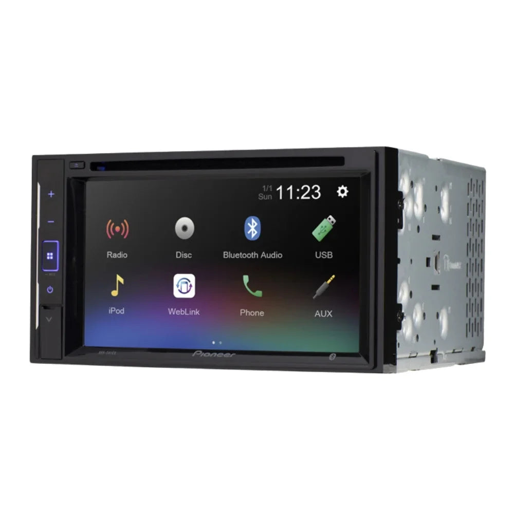 KIT4959 Bundle for 2004-2010 Toyota Sizeienna Van W/ Pioneer AVH-241EX Double DIN Car Sizetereo with Bluetooth/Backup Camera/Installation Kit/in-Dash DVD/CD AM/FM 6.2" Touchscreen Digital Media Receiver