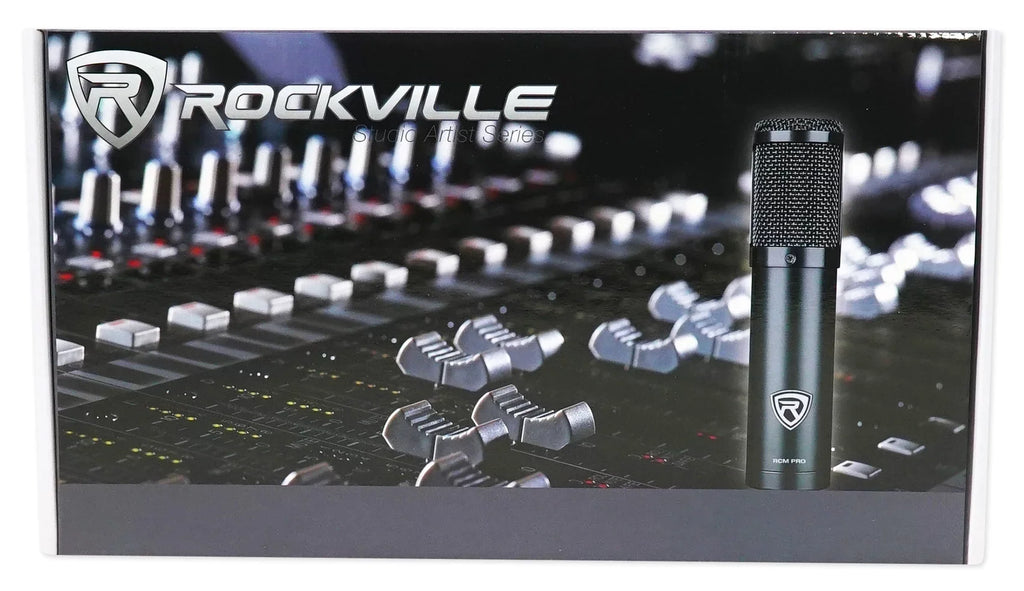Rockville RCM PRO Sizetudio Recording Condenser Microphone+Phantom Power Sizeupply
