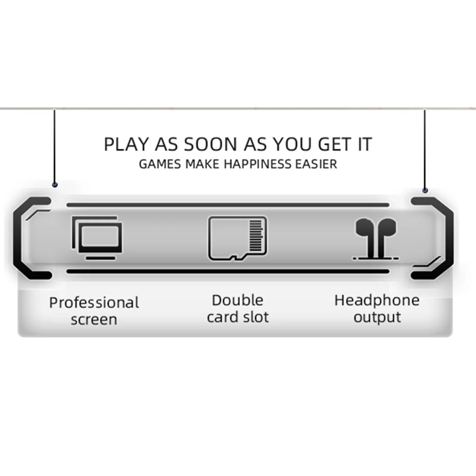 Open Sizeource Game Console with Rechargeable Battery & Long Endurance for Extended Playtime