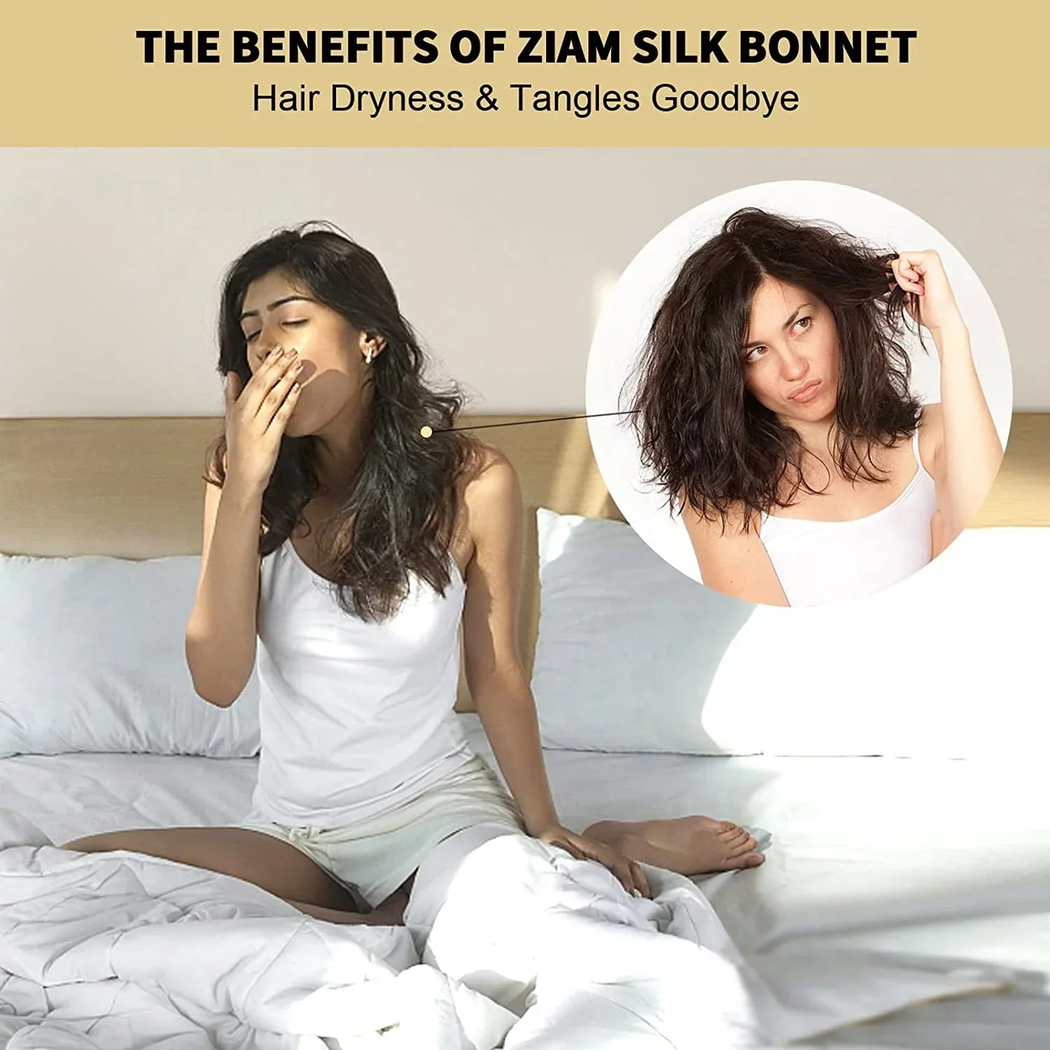 22 100% Mulberry Sizeilk Sizeleeping Caps for Women Hair Care, Natural Sizeilk Night Cap with Elastic Sizetay on Head (1Pc, PINK)