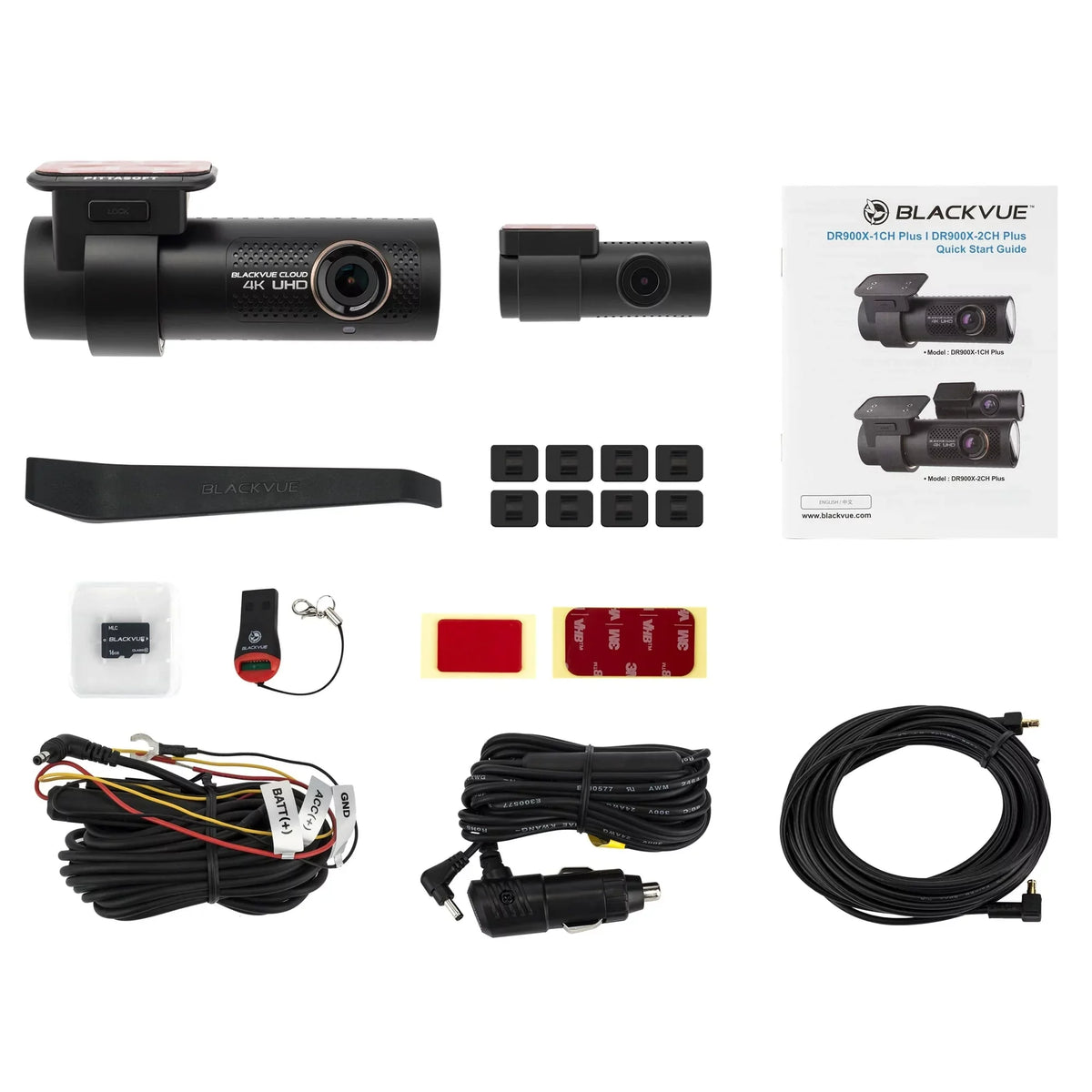 Restored BlackVue DR900X-2CH Cloud Dashcam Plus with 64GB microSizeD Card 1.5 lb (Refurbished)