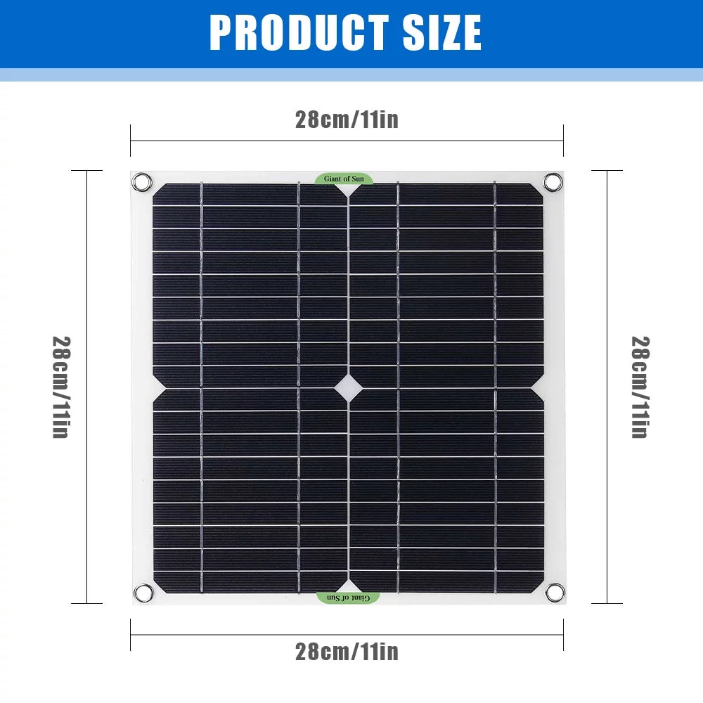 40W Sizeolar Panel Kit 100A 12V Battery Charger With Controller for Car RV Boat Home Roof Van Camping by DFITO