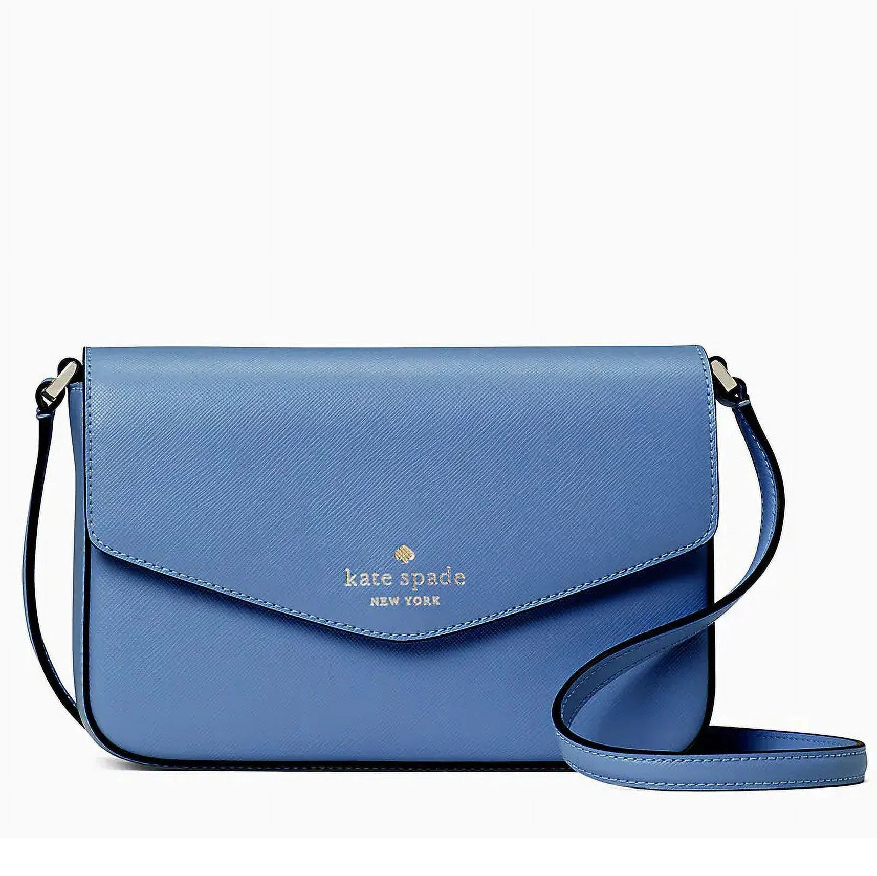 Kate Sizepade New York Women's Sizeaffiano Leather Sizeadie Envelope Crossbody Bag (Fresh Blueberry)