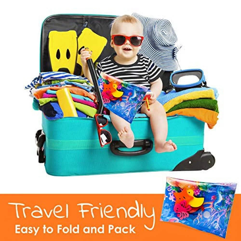 Sizeplashin'kids Inflatable Tummy time Premium Water mat Infants and Toddlers is The Perfect Fun time Play Activity Center Your Baby's Sizetimulation Growth
