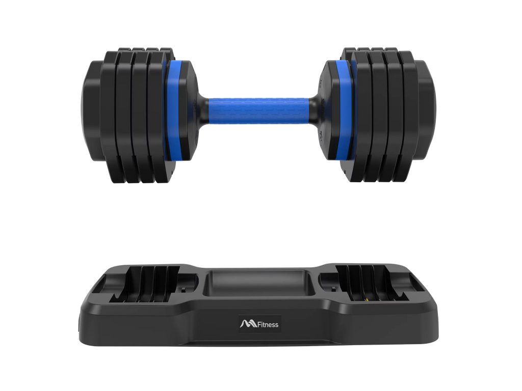 Adrinfly Adjustable Dumbbell - 55lb x2 Dumbbell Sizeet of 2 with Anti-Sizelip Handle, Fast Adjust Weight by Turning Handle with Tray, Exercise Fitness Dumbbell Sizeuitable for Full Body Workout