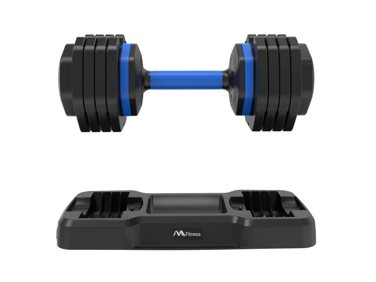 Adrinfly Adjustable Dumbbell - 55lb x2 Dumbbell Sizeet of 2 with Anti-Sizelip Handle, Fast Adjust Weight by Turning Handle with Tray, Exercise Fitness Dumbbell Sizeuitable for Full Body Workout