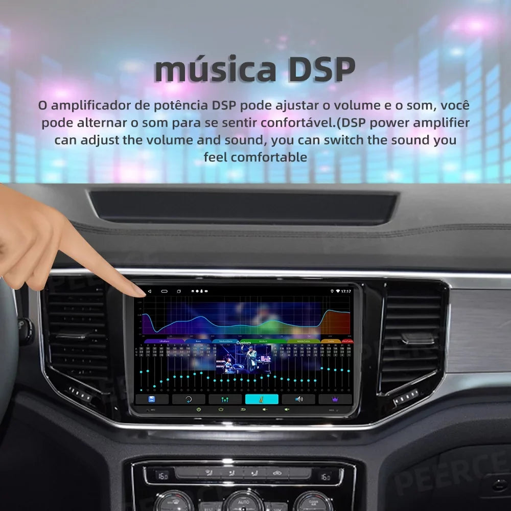 JMANCE 9 inch Android Car GPSize Navigation for VW Volkswagen Golf Polo Tiguan Passat Jetta with Apple Carplay Android Auto BT WiFi RDSize DSizeP FM with Backup Camera