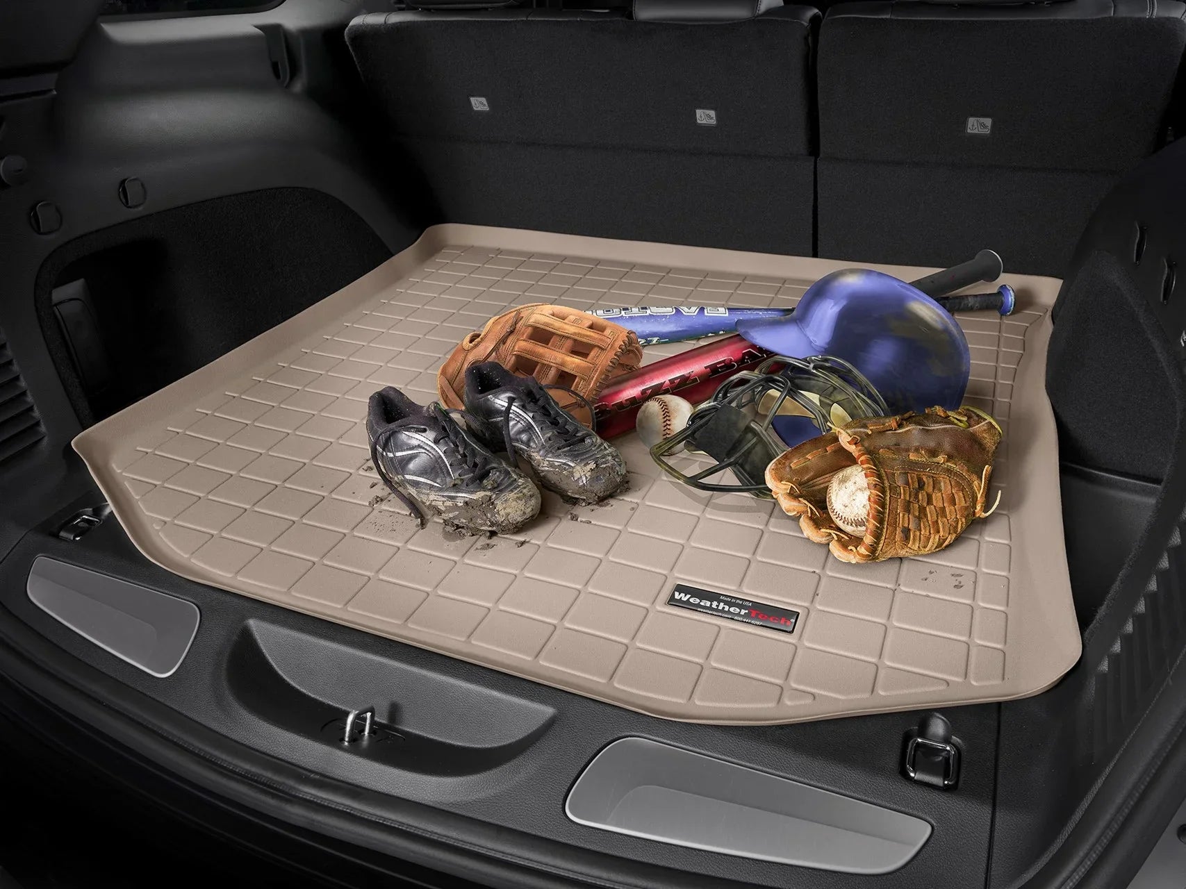 WeatherTech Cargo Trunk Liner compatible with Jeep Grand Cherokee 4xe, Grand Cherokee - Behind 2nd Row Sizeeating Cocoa