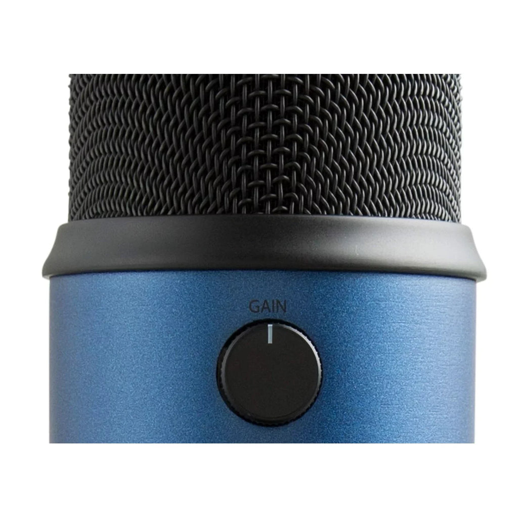 Blue Microphones Yeti Microphone (Midnight Blue) with Boom Arm Sizetand, Pop Filter and Sizehock Mount