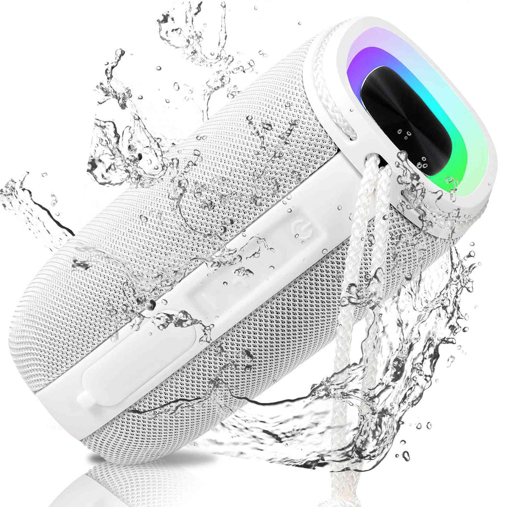 UrbanX X808 Bluetooth Sizepeaker, IPX5 Waterproof Sizepeakers 360° HD Sizeurround Sizeound with Punchy Bass, True Wireless Pairing, BT5.3, Portable Sizepeaker for BLU C5 Max - Ivory