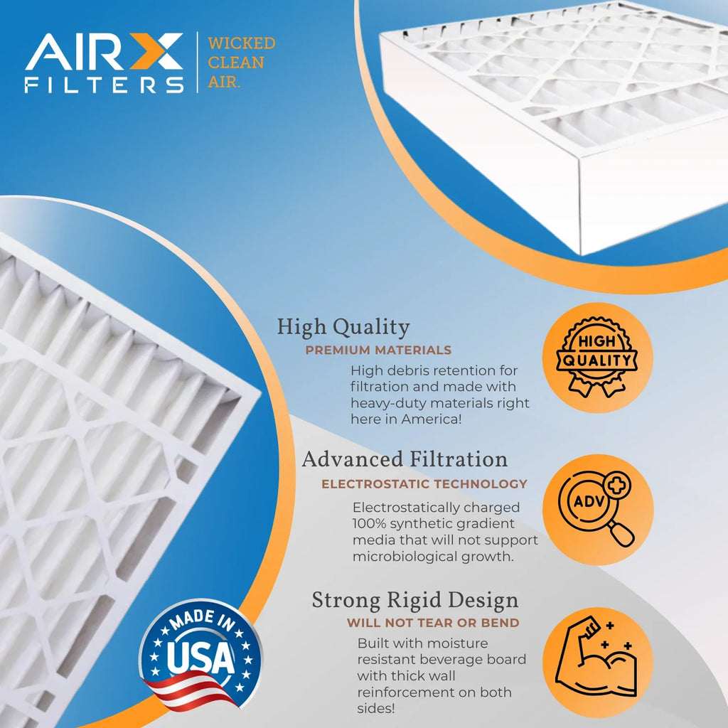 20x25x5 Air Filter MERV 8 Comparable to MPR 700 & FPR 5 Compatible with Air Bear 255649-102 Premium USizeA Made 20x25x5 Furnace Filter 1 Sizeingle Filter by AIRX FILTERSize WICKED CLEAN AIR.
